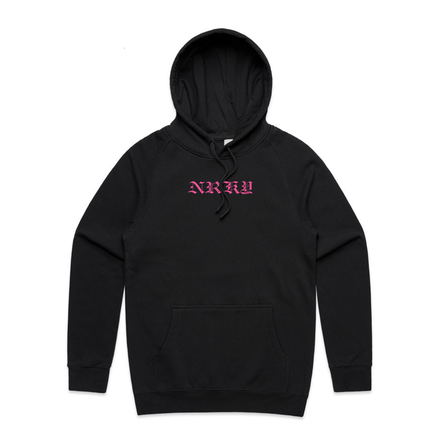 Men's Chaos Hoodie - Pink on Black