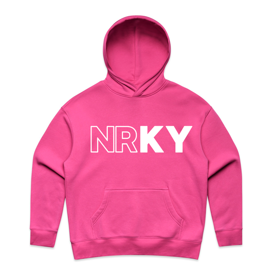 Women's Revolution Hoodie - White on Pink