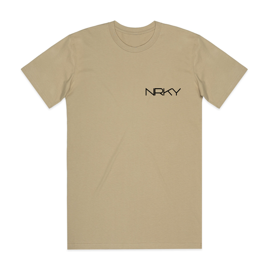 Men’s Anarchy Tee -  Black on Khaki
