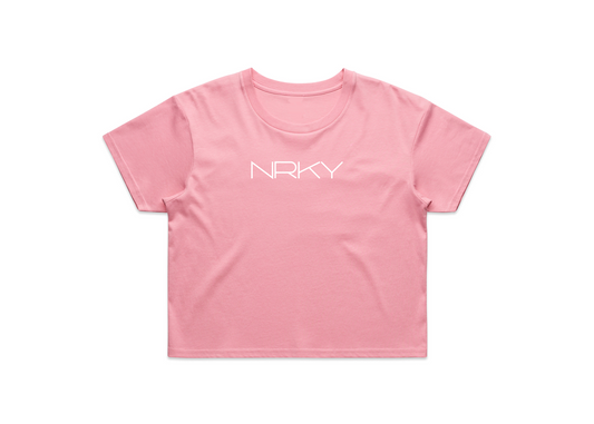 Women's Anarchy Cropped Tee - Pink