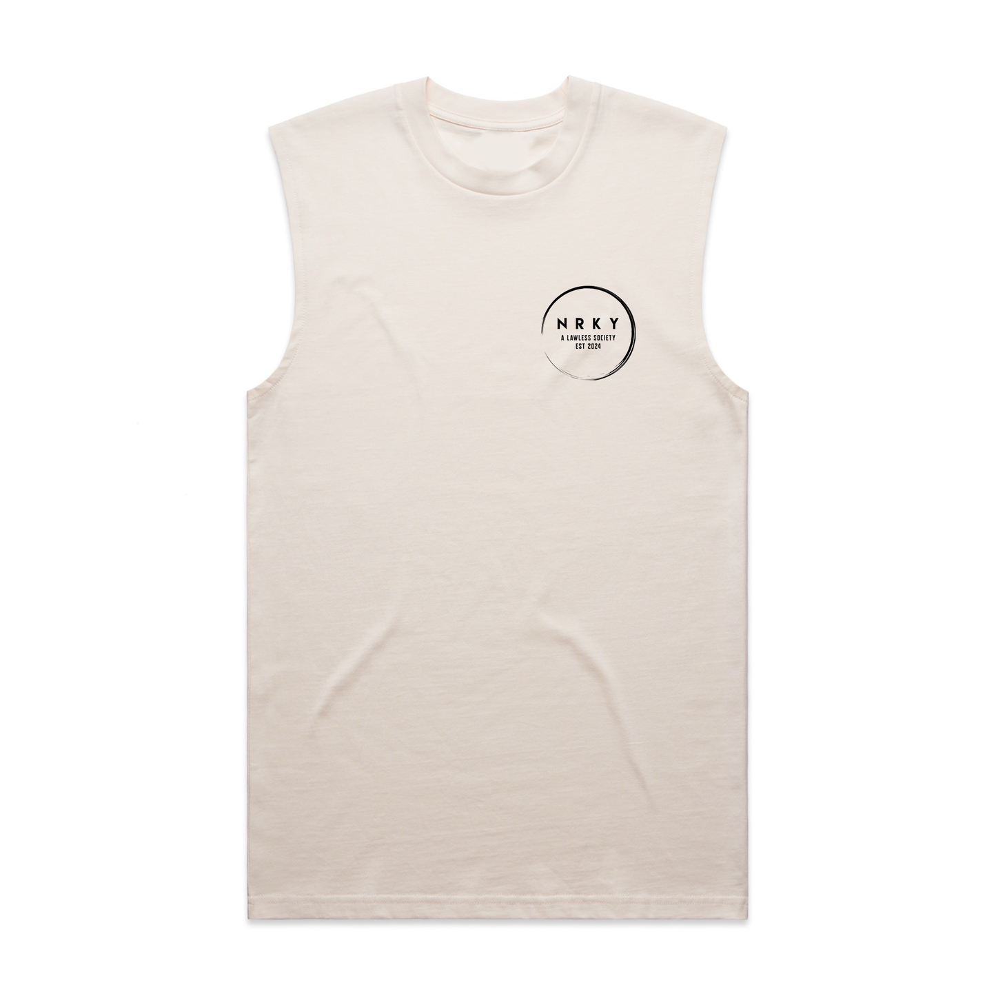 Men's Mayhem Tank - Black on Bone