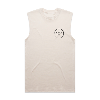 Men's Mayhem Tank - Black on Bone