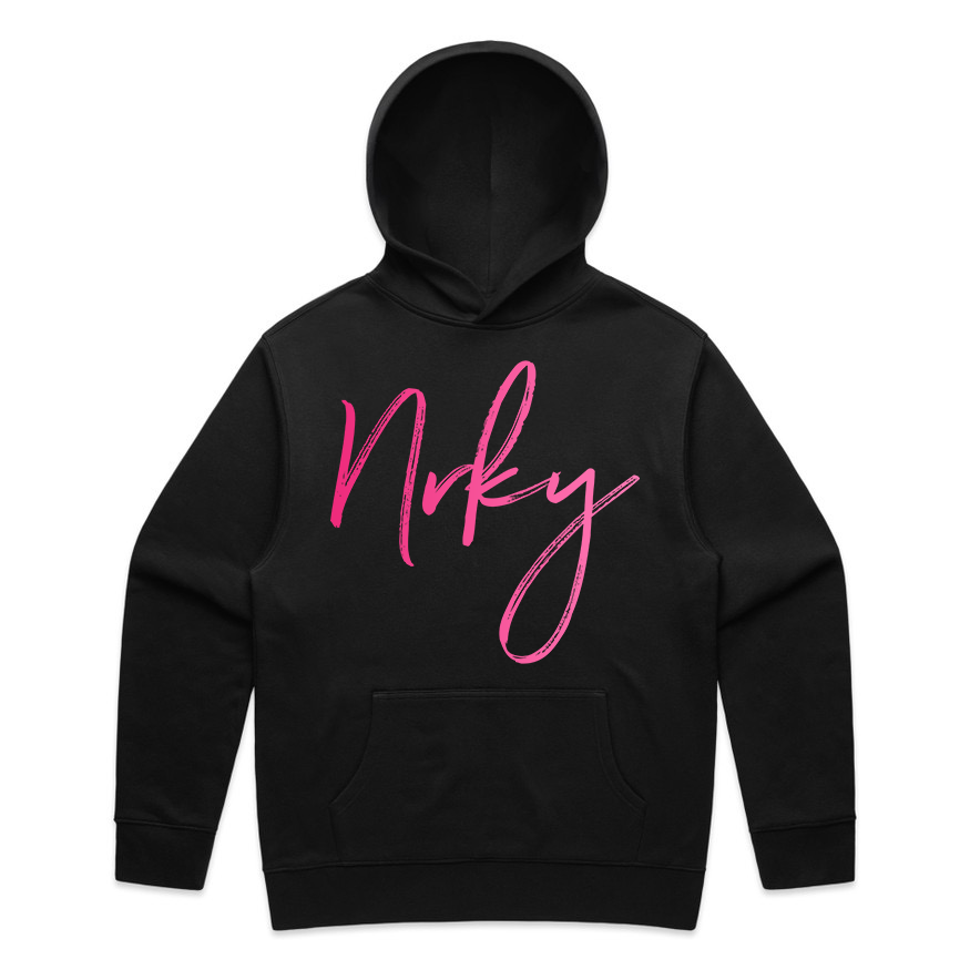 Men's Disobey Hoodie - Pink Logo