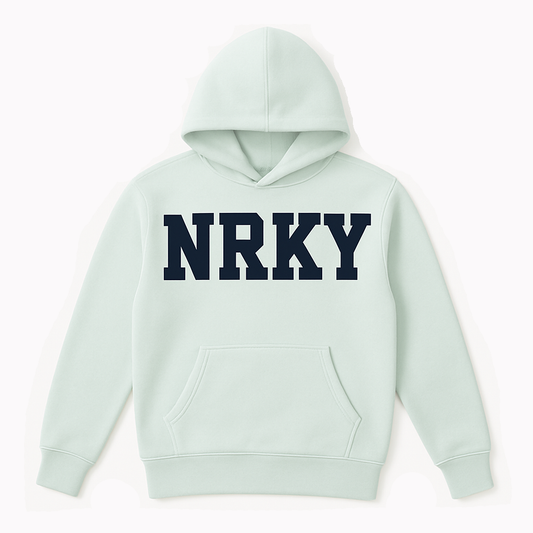 Men's Disorder Hoodie - Black on Seafoam
