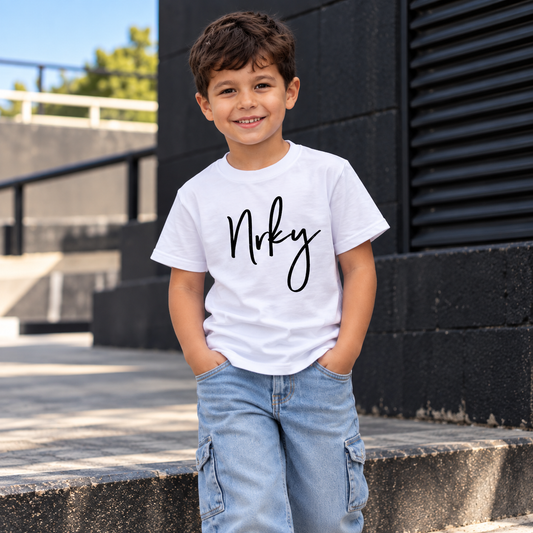 Kid's Disobey Tee - White lifestyle