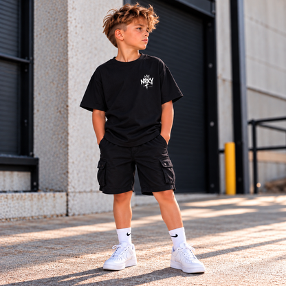Kids HAVOC Tee Black front