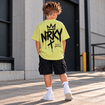 Kids HAVOC Tee Khaki back