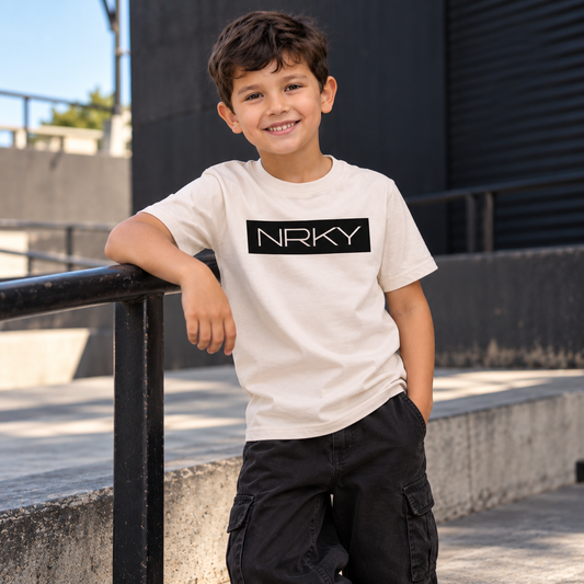 Kid's Hustle Tee - Bone lifestyle
