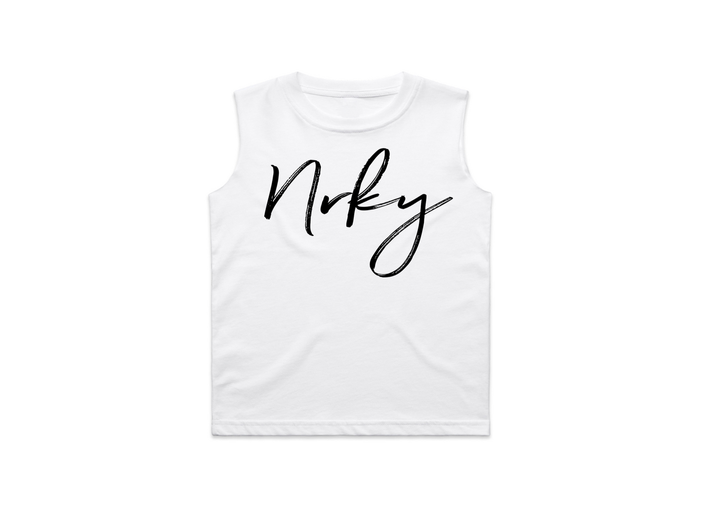 Kid's Disobey Tank - White
