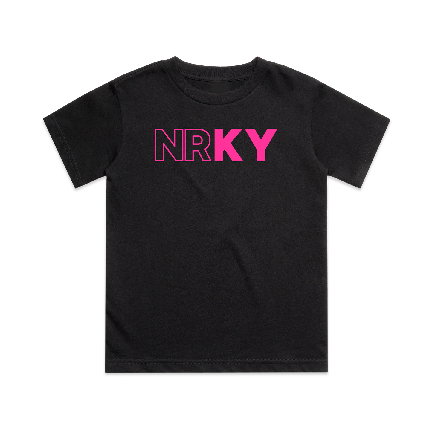Kid's Revolution Tee - Pink on Black