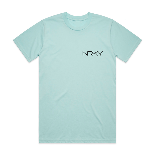 Men’s Anarchy Tee -  Black on Lagoon