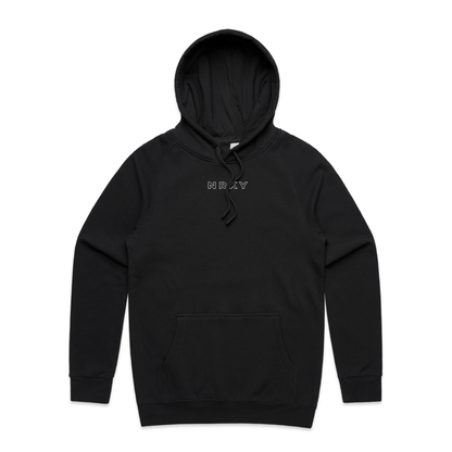 Men's Revolution Hoodie - White On Black