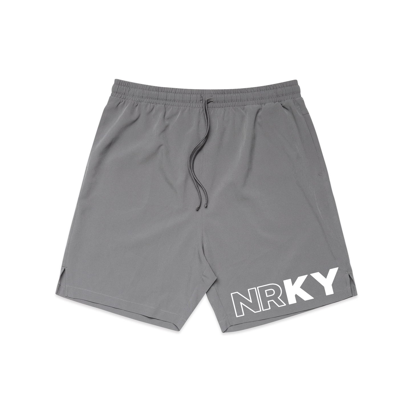 Men's Revolution Sports Shorts - White on Grey