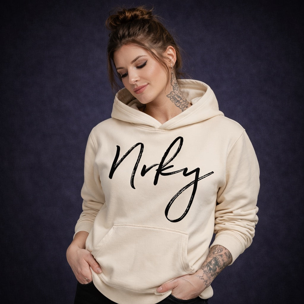 NRKY Women's Disobey Hoodie black on butter alternate view 2