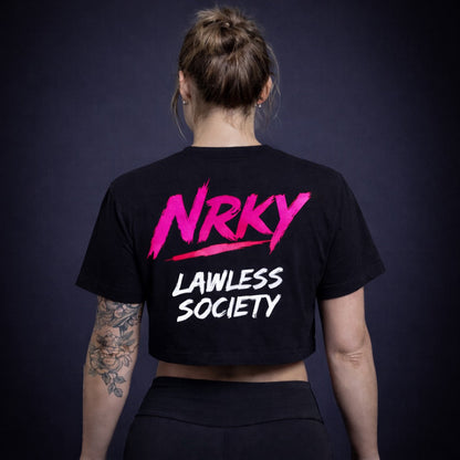 NRKY Women's Disruption Cropped Tee front