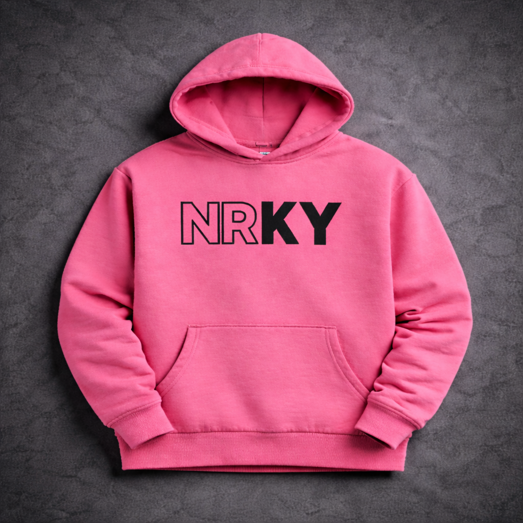 NRKY Women's Revolution Hoodie black on pink back