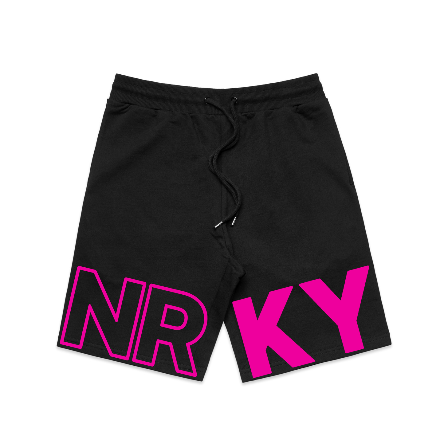 Men's Revolution Shorts - Pink on Black