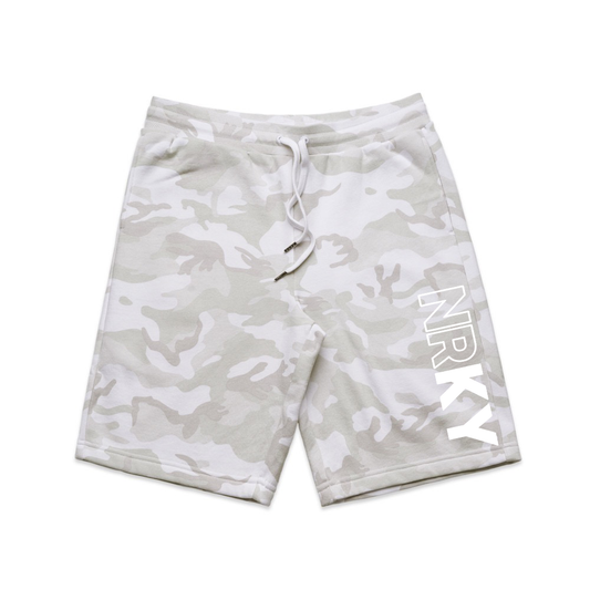 Men's Revolution Shorts- White on White Camo