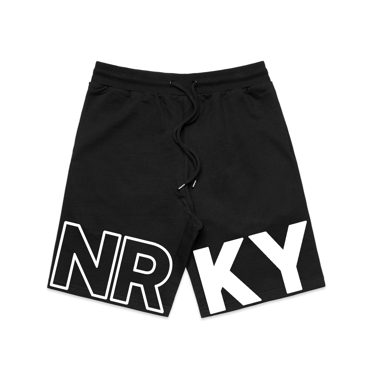 Men's Revolution Shorts - White on Black