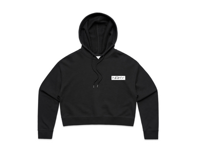 Women's Hustle Cropped Hoodie - Black